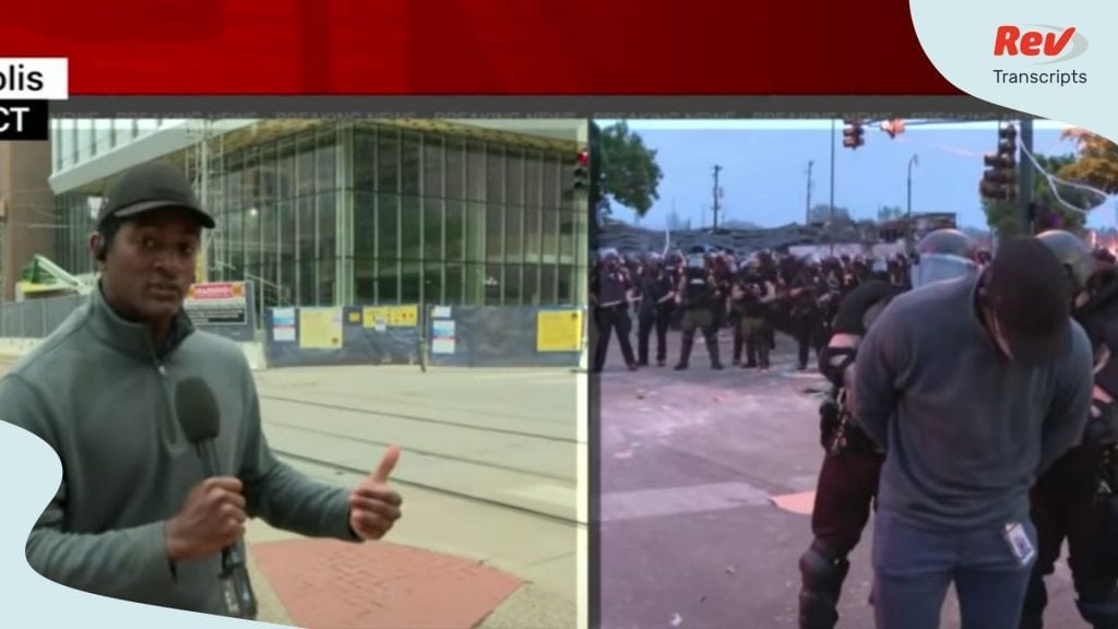 CNN记者奥马尔·希门尼斯在电视直播中谈到被逮捕