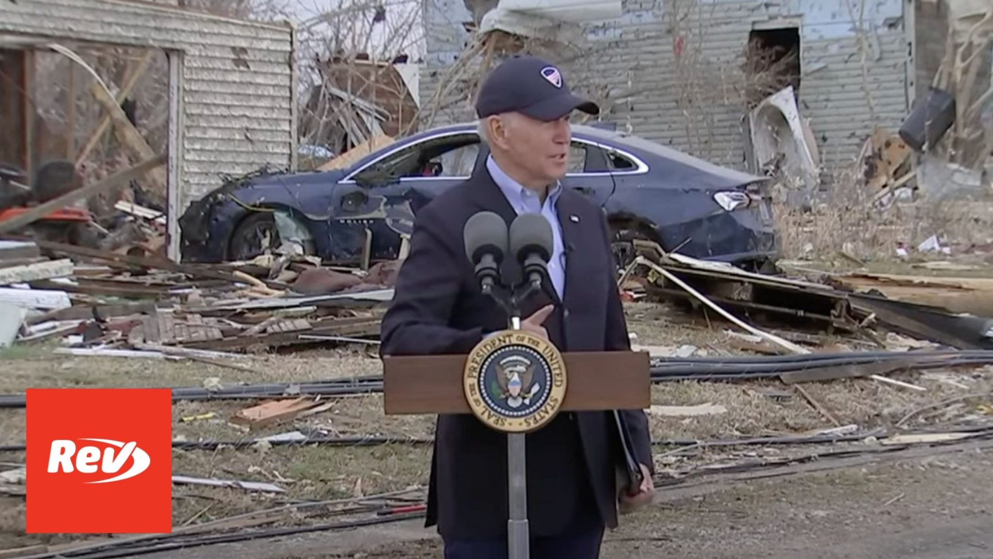 乔·拜登访问肯塔基州，发表龙卷风灾害演讲