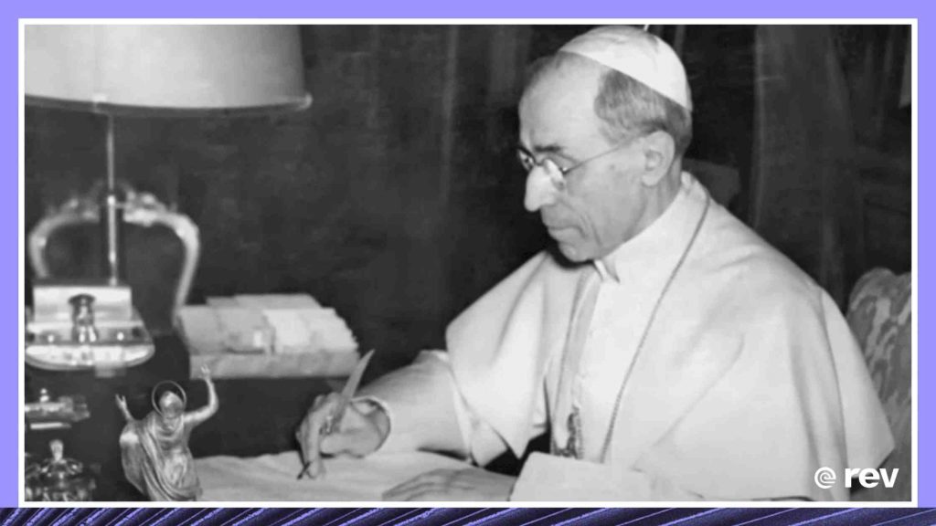 梵蒂冈的秘密文件显示回查nnel between Pope Pius XII and Adolph Hitler Transcript