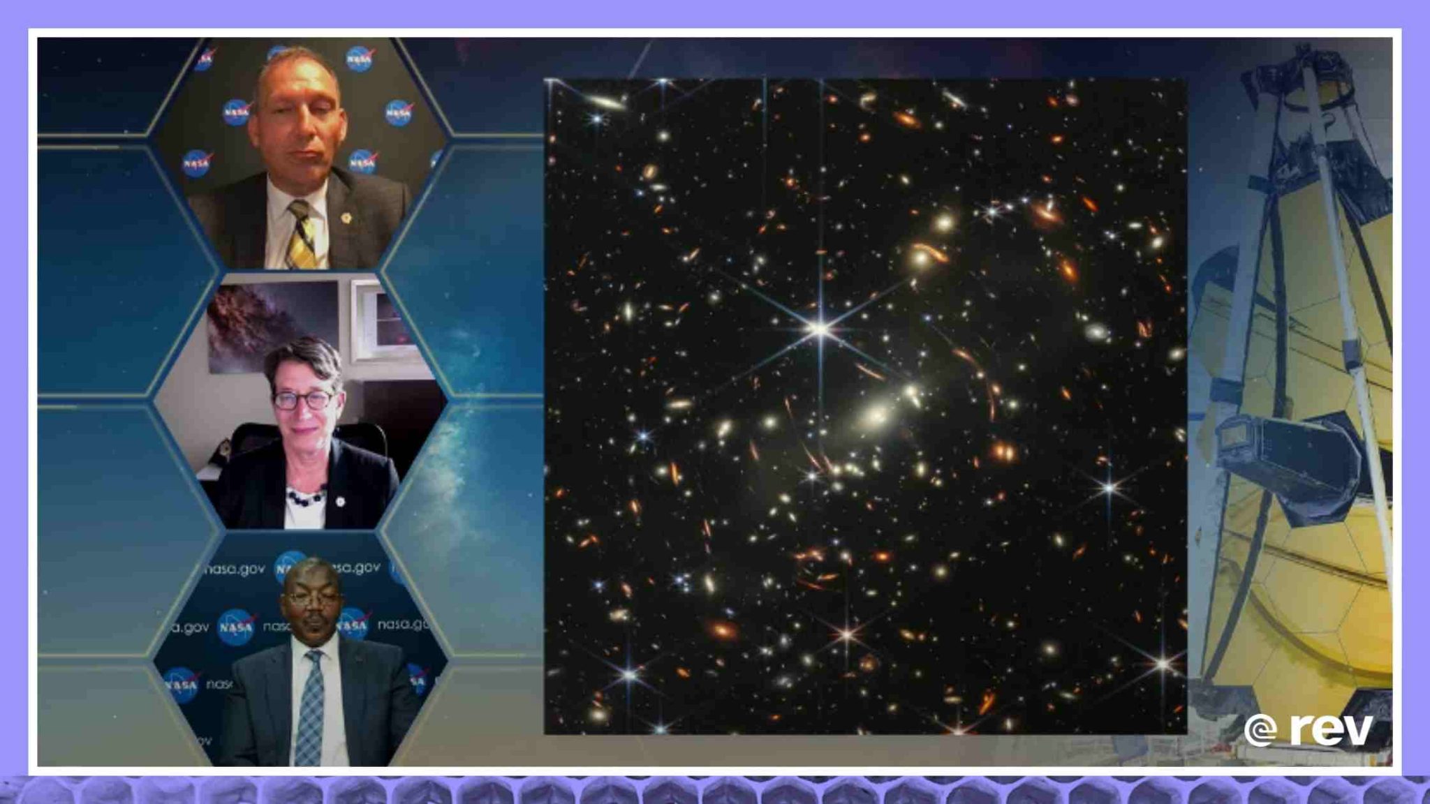 拜登总统和哈里斯副总统听取了詹姆斯·韦伯太空望远镜图像的简报