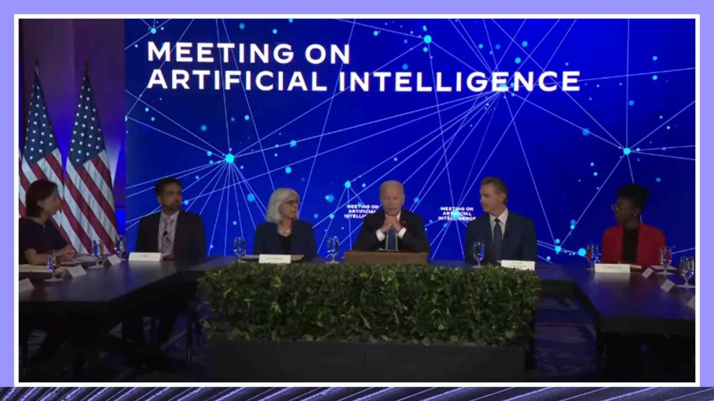 拜登总统参加与公民社会领袖举行的人工智能会议